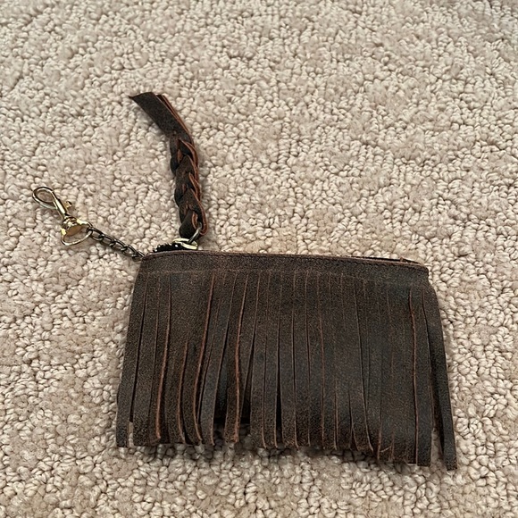 NWOT Jennifer Haley Leather Card Case/Keychain - Picture 1 of 2